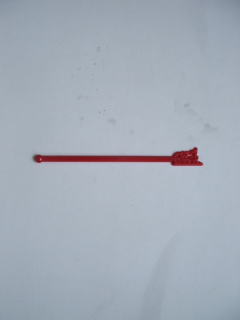 Train Stir Stick - Red - Compostable - Click Image to Close